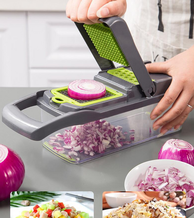 Versatile Home Kitchen Vegetable Cutter - Ultimate Slicing & Dicing Tool for Fruits and Veggies!