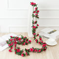 250cm Elegant Rose Artificial Garland - Perfect for Weddings, Home Decor & Seasonal Garden Arches - Premium DIY Fake Plant Vine