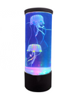 USB-Powered LED Jellyfish Aquarium Night Light - Mesmerizing Ambient Lamp for Home & Office!