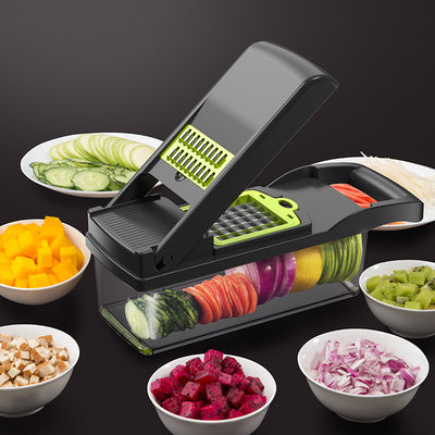 Versatile Home Kitchen Vegetable Cutter - Ultimate Slicing & Dicing Tool for Fruits and Veggies!