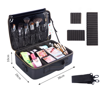 Ultimate Beauty Organizer - Large-Capacity Multifunctional Portable Cosmetic Bag for On-the-Go Glamour