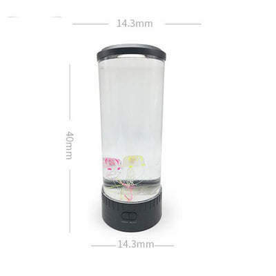 USB-Powered LED Jellyfish Aquarium Night Light - Mesmerizing Ambient Lamp for Home & Office!