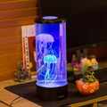 USB-Powered LED Jellyfish Aquarium Night Light - Mesmerizing Ambient Lamp for Home & Office!