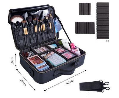 Ultimate Beauty Organizer - Large-Capacity Multifunctional Portable Cosmetic Bag for On-the-Go Glamour