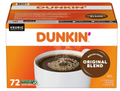 Dunkin' Donuts Original Blend Coffee, Medium Roast, Keurig K-Cup Pods, 72 Count Box