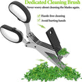 Effortless Herb Scissors – Stainless Steel, Multi-Blade, and Fast Cutting Kitchen Tool