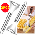 Premium Stainless Steel Corn Planer - Essential Kitchen Tool for Effortless Corn Stripping - Must-Have for Home Chefs