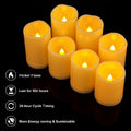 Flameless LED Candles with 10-Key Remote & Timer, Outdoor Indoor Waterproof Battery Operated Candles for Home/Wedding Décor, Exquisite Set of 12 (D2.2'' x H4''5''6''7'')