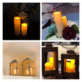 Flameless LED Candles with 10-Key Remote & Timer, Outdoor Indoor Waterproof Battery Operated Candles for Home/Wedding Décor, Exquisite Set of 12 (D2.2'' x H4''5''6''7'')