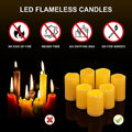 Flameless LED Candles with 10-Key Remote & Timer, Outdoor Indoor Waterproof Battery Operated Candles for Home/Wedding Décor, Exquisite Set of 12 (D2.2'' x H4''5''6''7'')