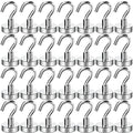 Magnetic Hooks for Cruise, Grill, Towel, Indoor Hanging, Home, Kitchen, Workplace, Mikede Office and Garage - 28 Pack, Silvery