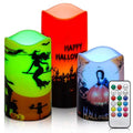 Flameless LED Candles with 10-Key Remote & Timer, Outdoor Indoor Waterproof Battery Operated Candles for Home/Wedding Décor, Exquisite Set of 12 (D2.2'' x H4''5''6''7'')