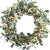 Artificial Green Leaf Eucalyptus Wreath,Berry Wreath for Spring ,Summer, Front Door Window Hanging Wall Party Decorations (20Inch)