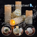 Flameless LED Candles with 10-Key Remote & Timer, Outdoor Indoor Waterproof Battery Operated Candles for Home/Wedding Décor, Exquisite Set of 12 (D2.2'' x H4''5''6''7'')